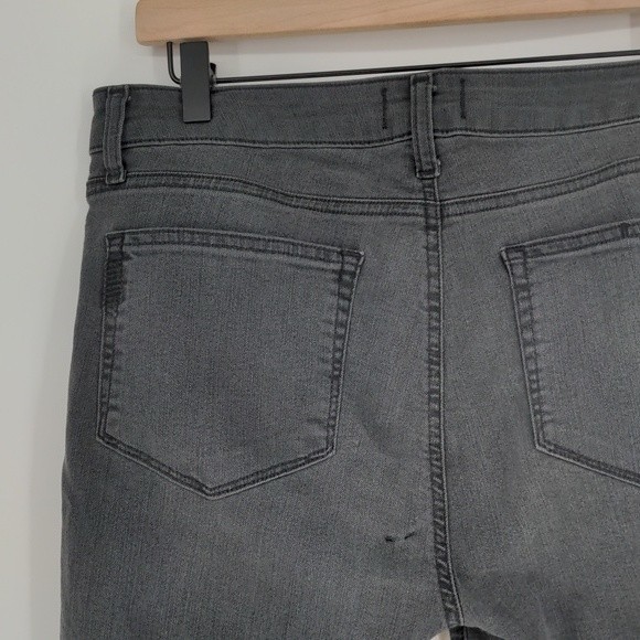 Paige Verdugo Ankle Grey High Rise Skinny Jean Size 32 - Picture 14 of 15